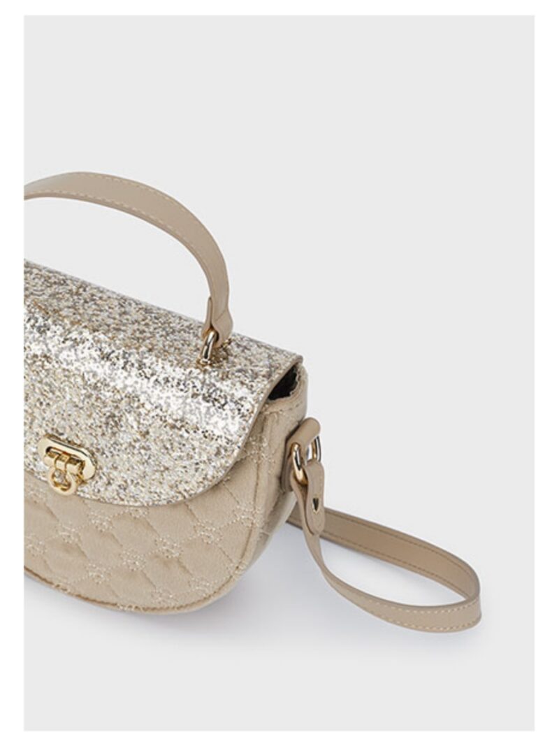 Handtas met glitter beige - Mayoral
