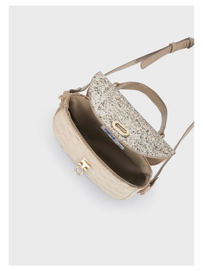 Handtas met glitter beige - Mayoral