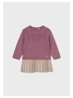 Jurk met paars bovenstuk en glitterrok - MAYORAL