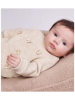 Sweater Centia beige met strikjes en glitter - GYMP