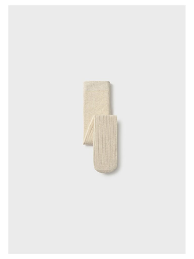 Kousenbroek met rib beige - MAYORAL