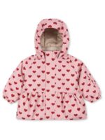 Winterjas roze met hartjes - Konges Sløjd