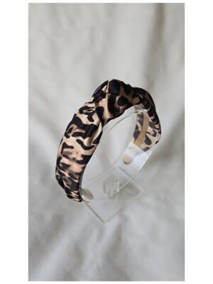 Diadeem met knoop luipaard - BY MEV