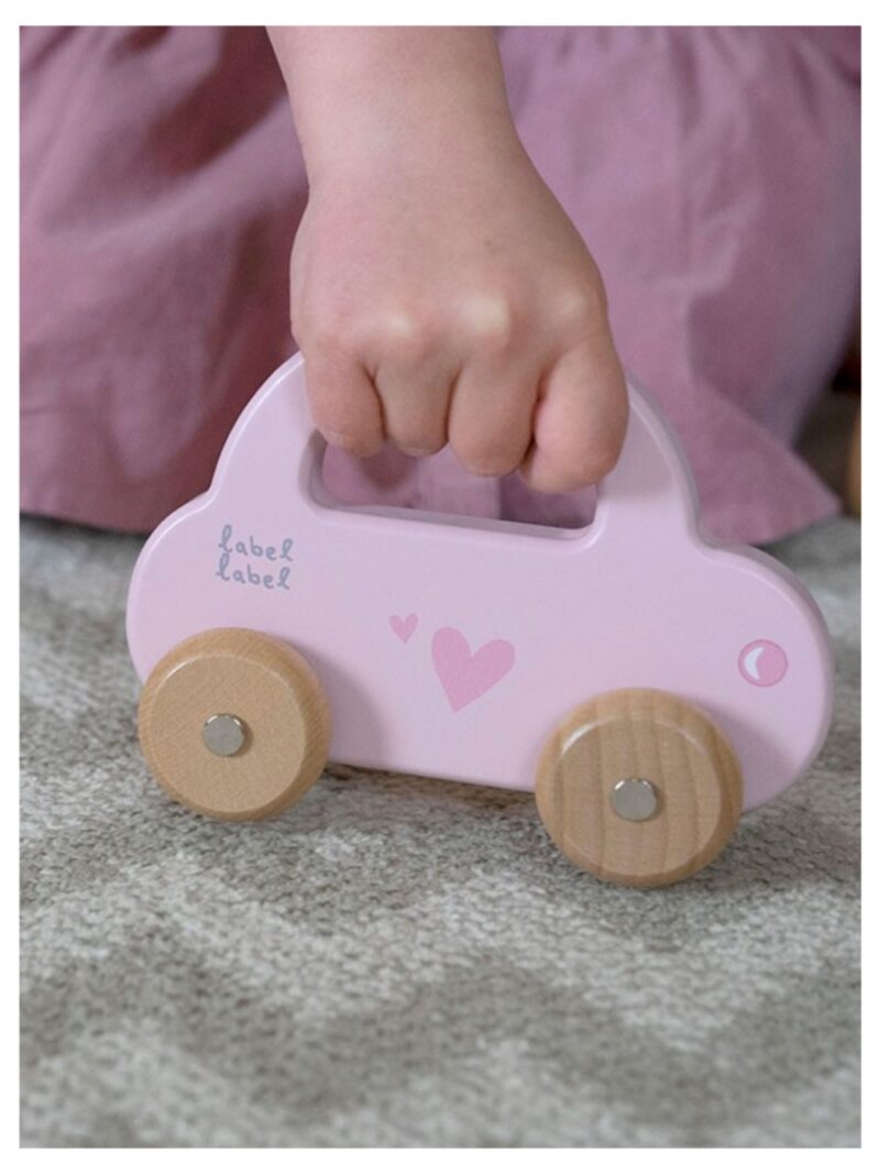 Houten auto roze - LABEL LABEL