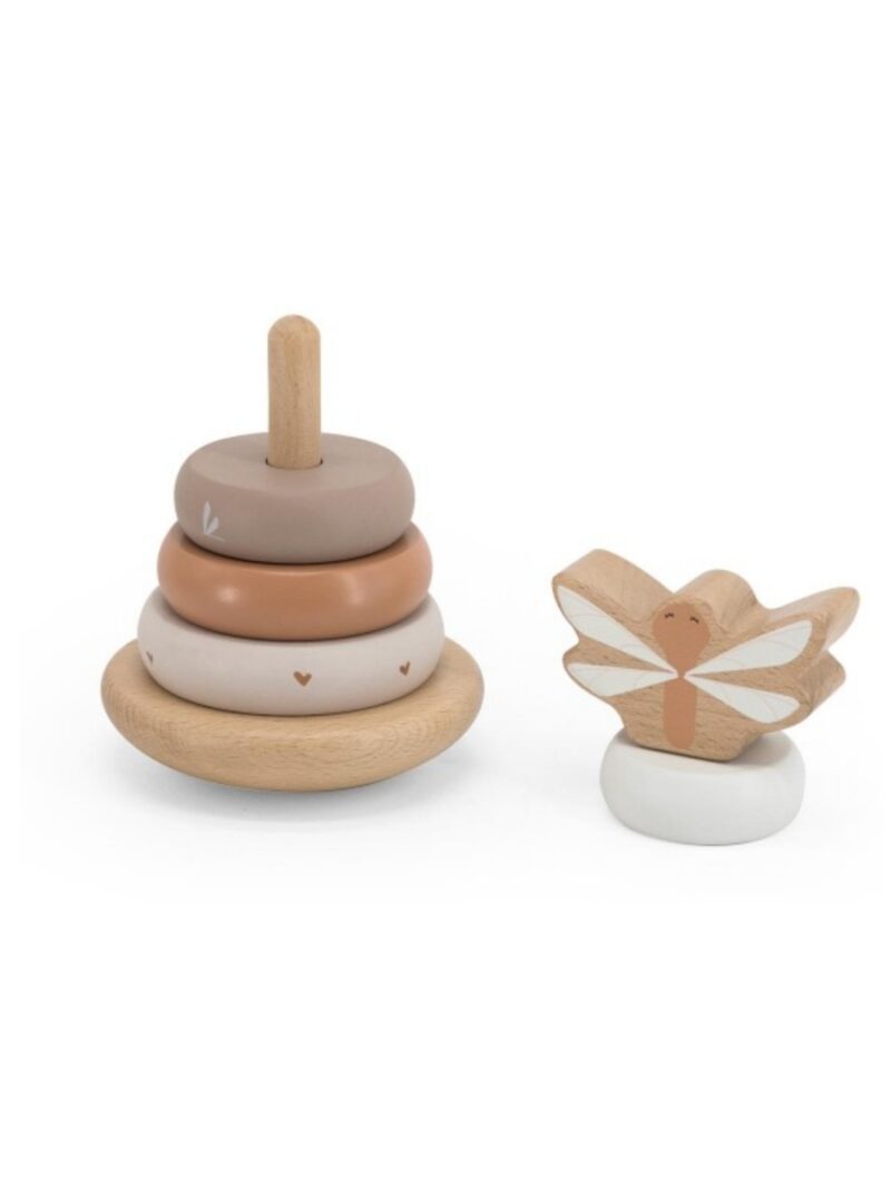 Houten balans stapelringen beige - LABEL LABEL