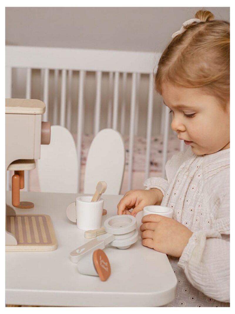 Houten espressomachine nougat - LABEL LABEL
