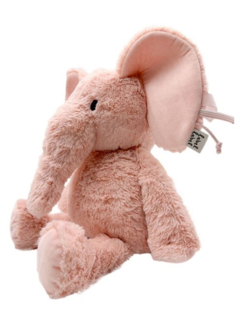 Knuffel Elly de olifant large roze - LABEL LABEL
