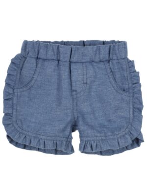 Shorts Anya met franjes blauw - GYMP