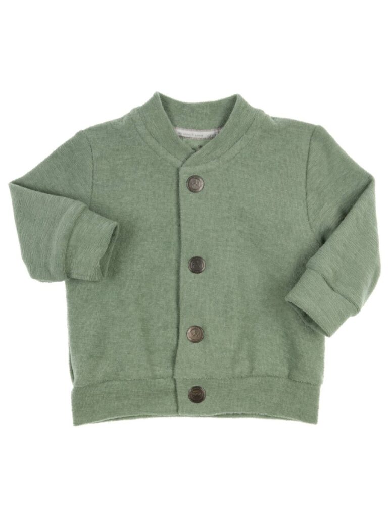 Cardigan Sandro (badstof) groen - GYMP 