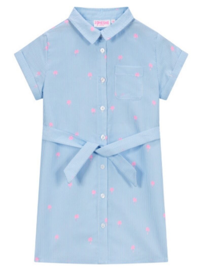 Jurk gestreept met palmbomen - SOMEONE