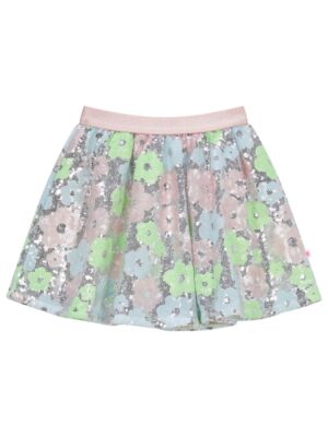 Rokje met bloemen pailletten multicolor - SOMEONE