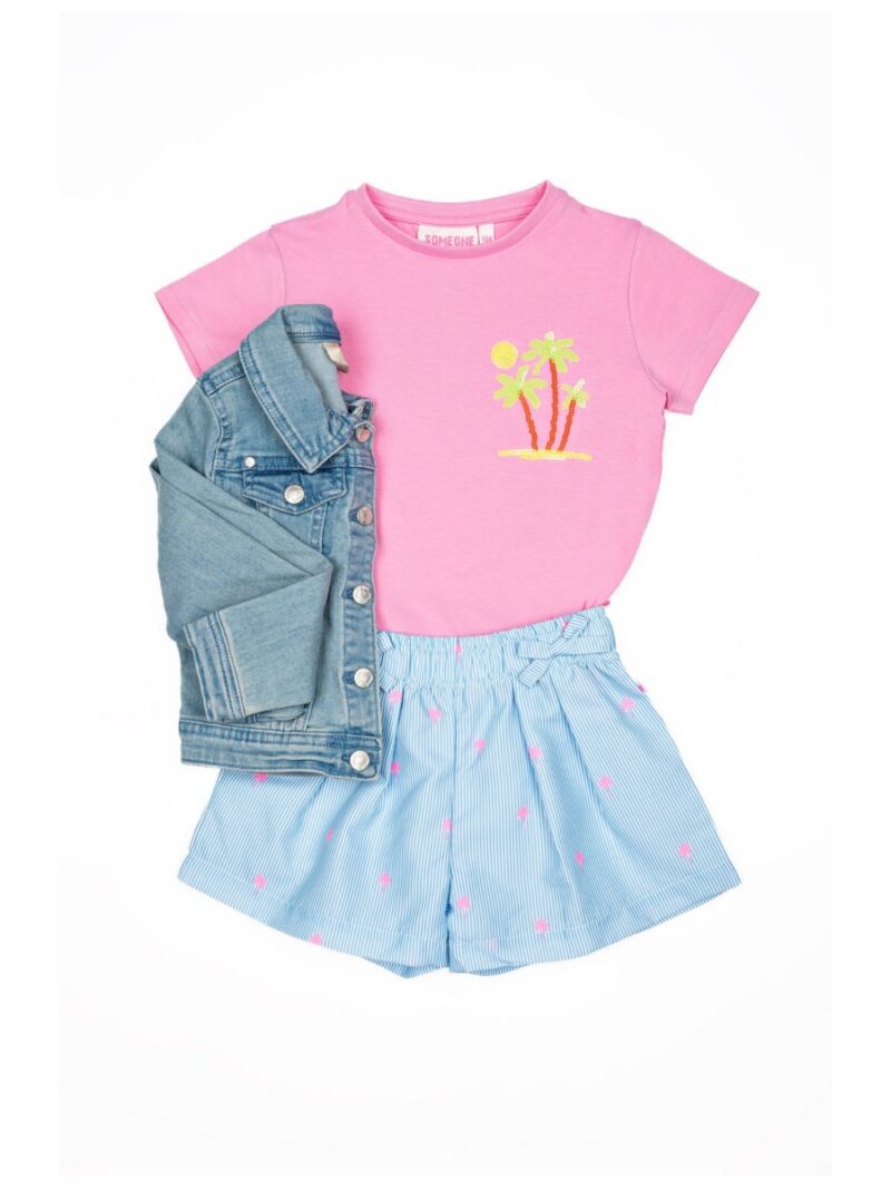 T-shirt met palboom - SOMEONE