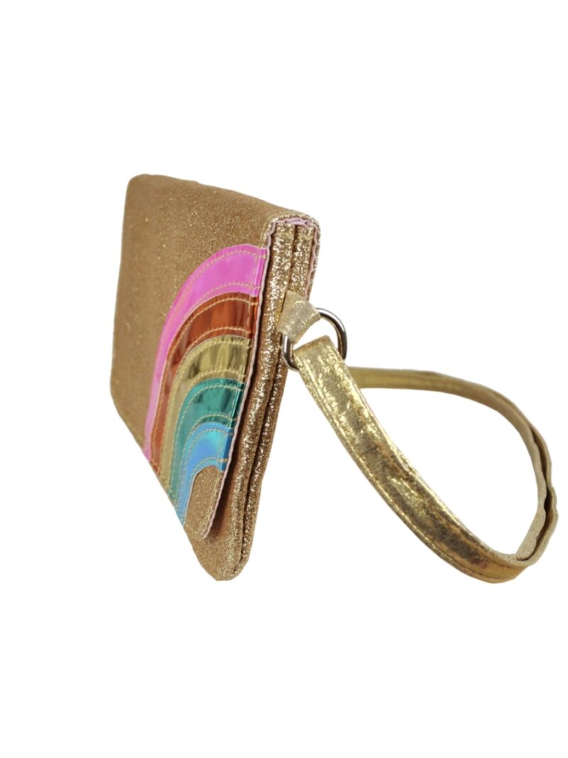 Handtasje glitter met regenboog - SOMEONE
