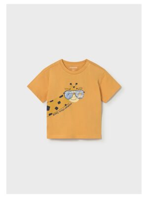 T-shirt met giraf oranje - MAYORAL