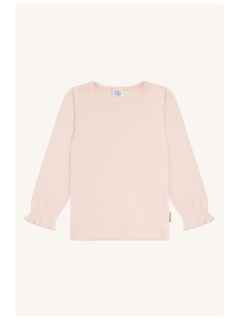 Longsleeve Alma Solid lichtroze - HUST AND CLAIRE