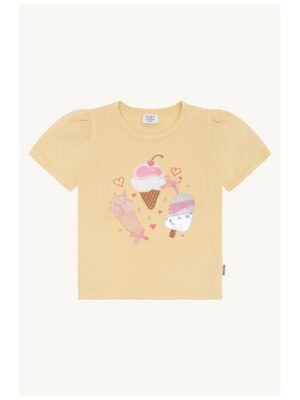 T-shirt Alma Ice cream geel - HUST AND CLAIRE
