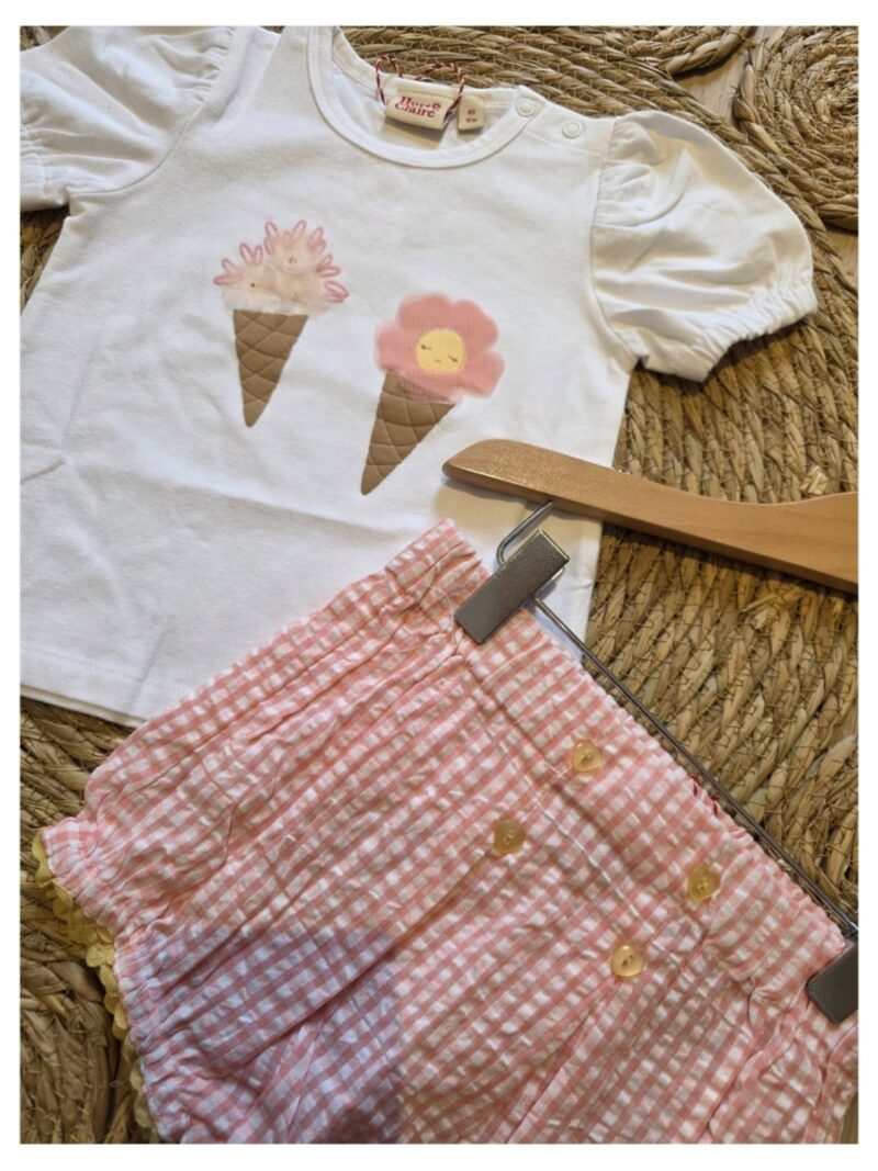 T-shirt Alma Ice cream off-white - HUST AND CLAIRE