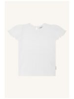 T-shirt HCAlma basic pointelle wit - HUST AND CLAIRE