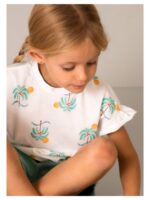 T-shirt met palmboom - MAYORAL