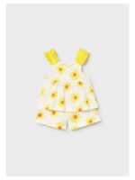 Set topje + shortje met gele bloemen - MAYORAL