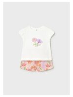 Set van t-shirt + shortje met bloemen - MAYORAL