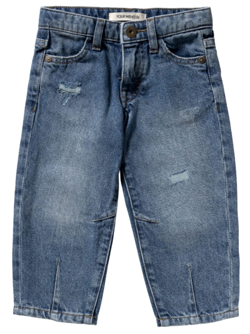 Medium Blue | Barrel Jeans - YOUR WISHES