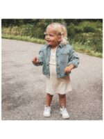 Stretch Denim | Jeansjas met bloemen - YOUR WISHES