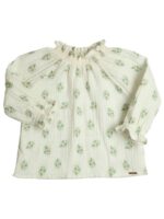 Blouse Florens met bloemetjes groen - GYMP