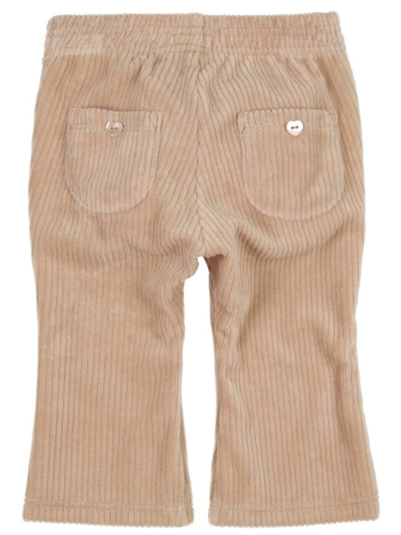 Broek Beth fijne rib flared beige - GYMP