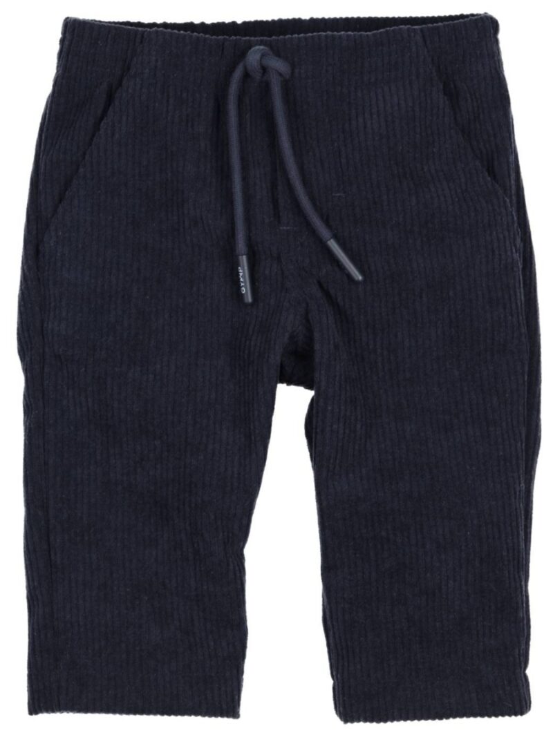 Broek Dafne fijne rib donkerblauw - GYMP