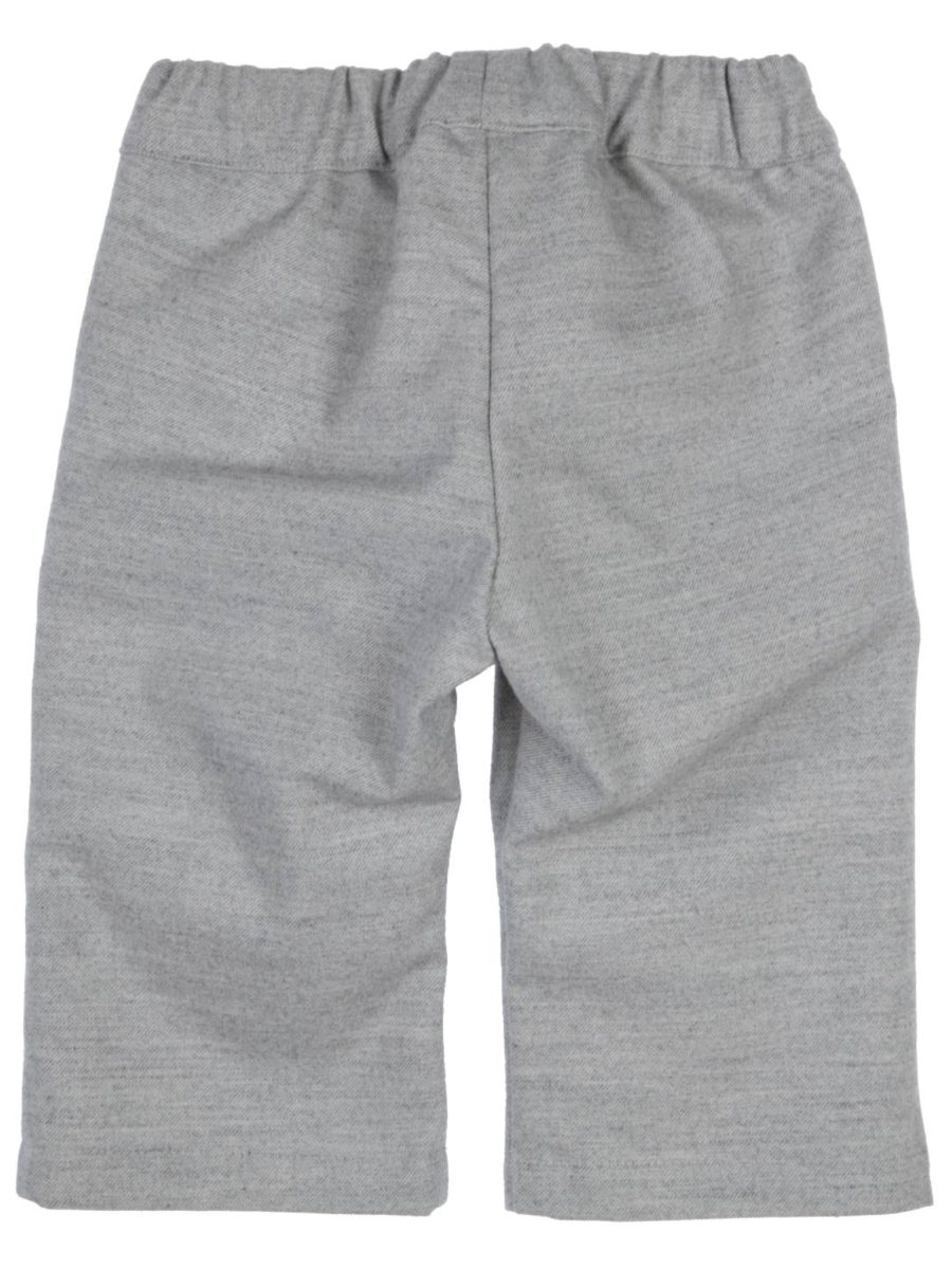 Broek Obo met fijn strikje en ruches grijs - GYMP