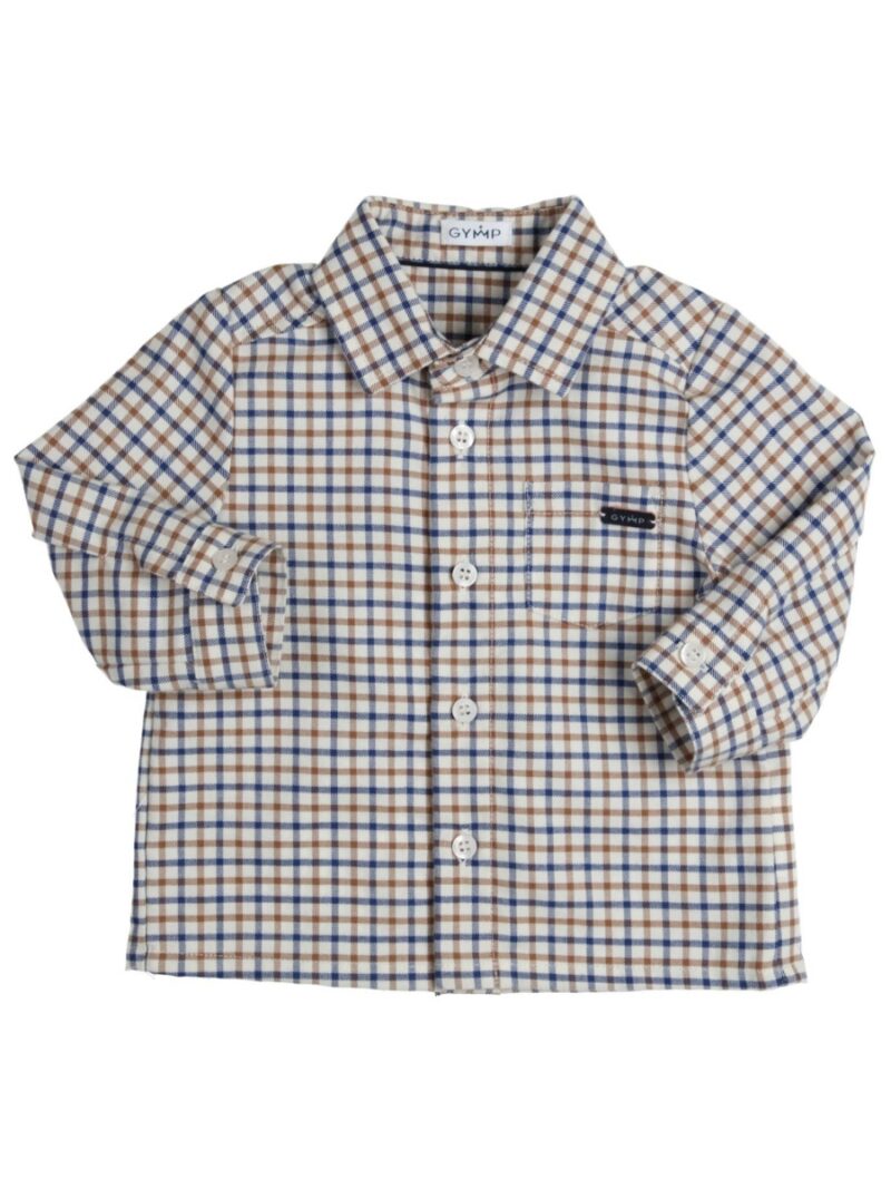 Hemd Igor blauw/beige geruit - GYMP