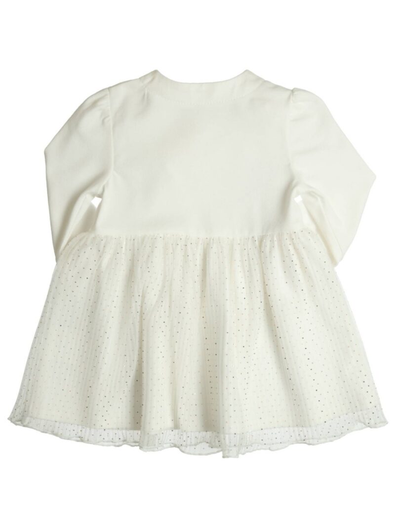 Jurk Cheryl met tule off-white/goud