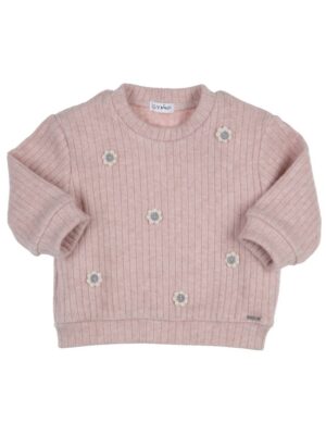 Pullover Roza met bloemetjes roze - GYMP