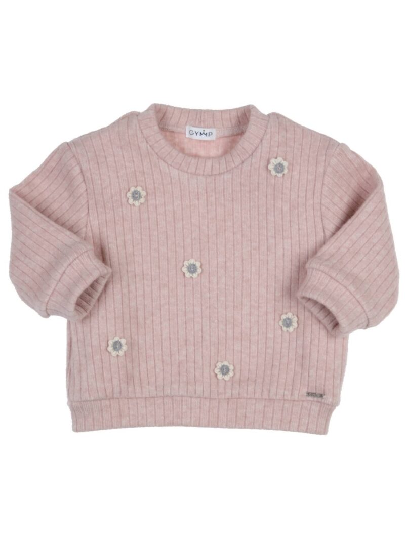 Pullover Roza met bloemetjes roze - GYMP