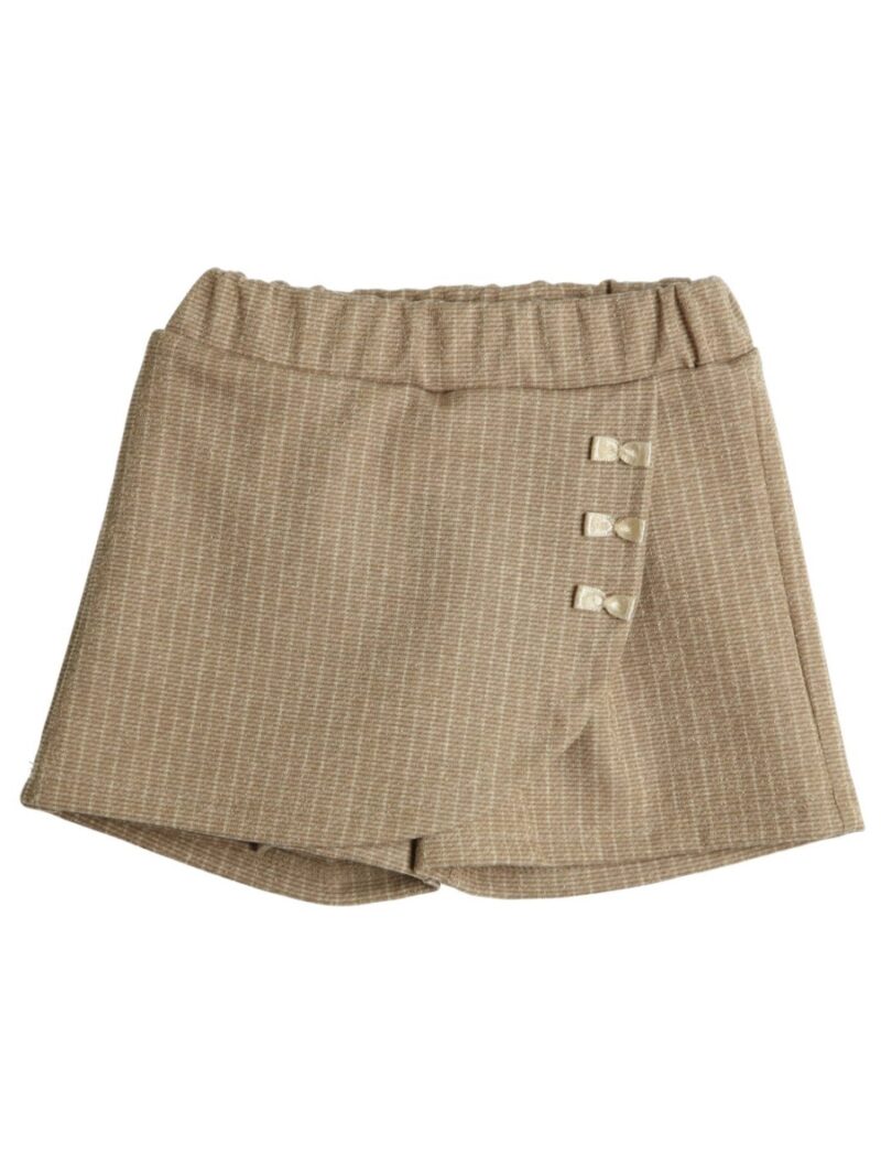 Skort Laurien met strikjes beige/goud - GYMP
