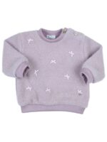 Sweater Ebba met strikjes lila - GYMP