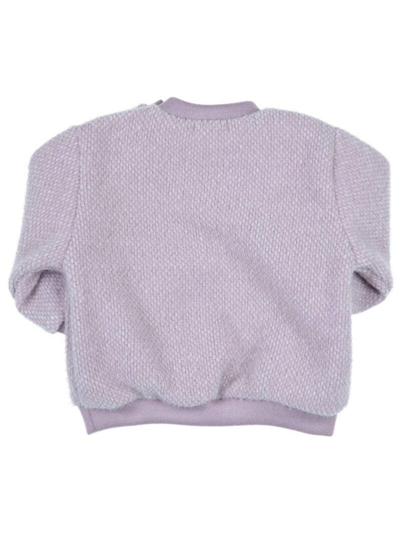 Sweater Ebba met strikjes lila - GYMP