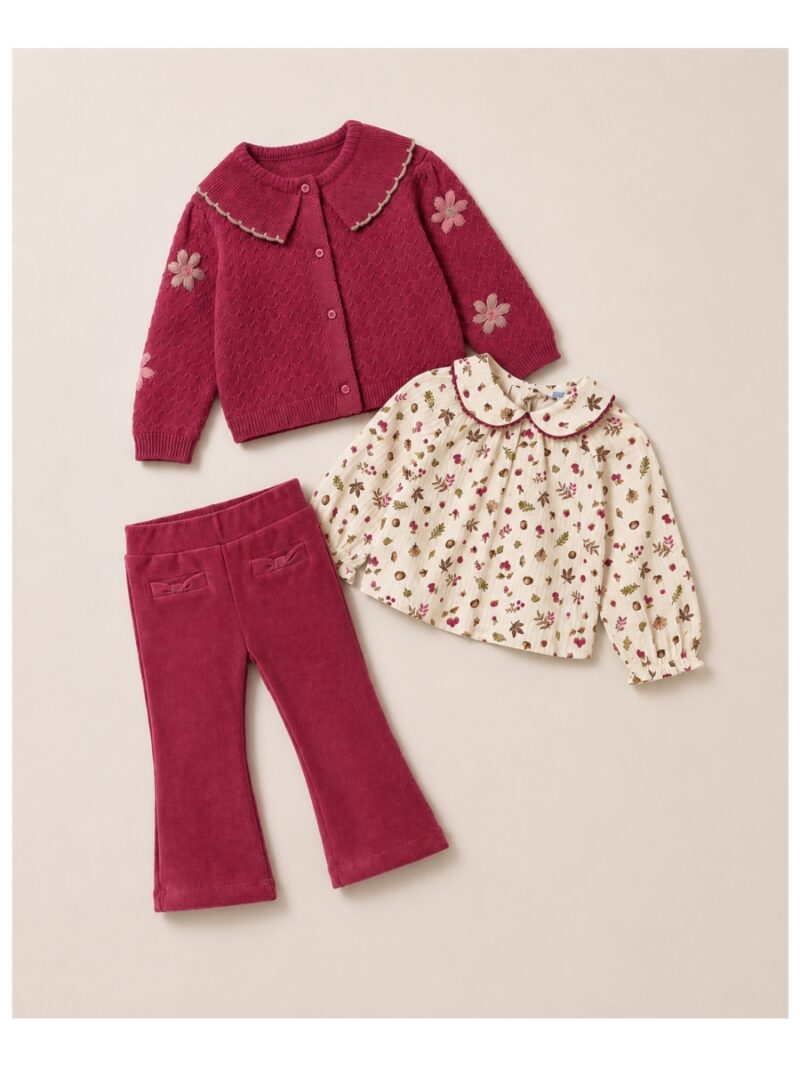 Cardigan met bloemen - MAYORAL