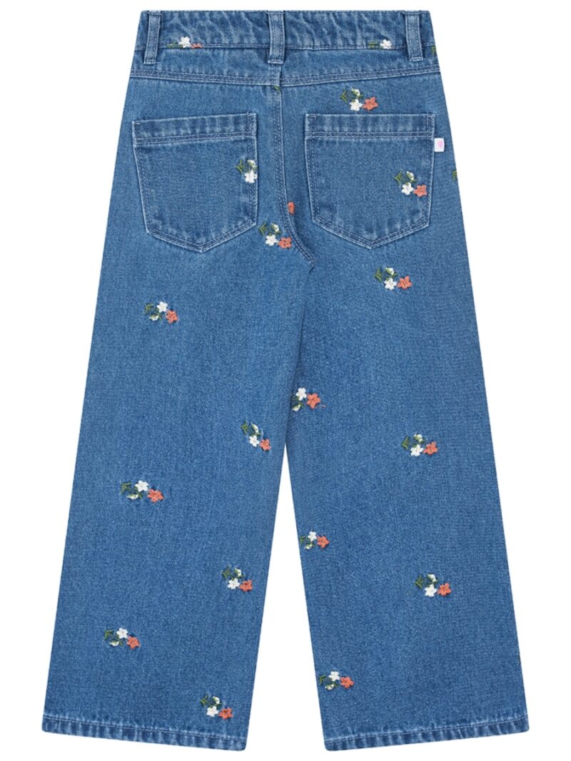 Jeansbroek met bloemetjes - SOMEONE