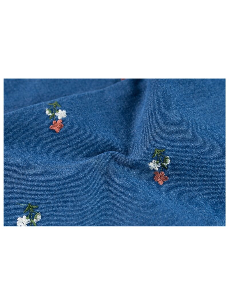 Jeansbroek met bloemetjes - SOMEONE