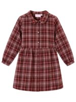 Jurk geruit bordeaux - SOMEONE