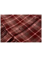Jurk geruit bordeaux - SOMEONE