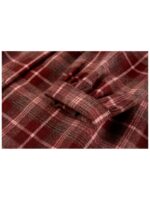 Jurk geruit bordeaux - SOMEONE