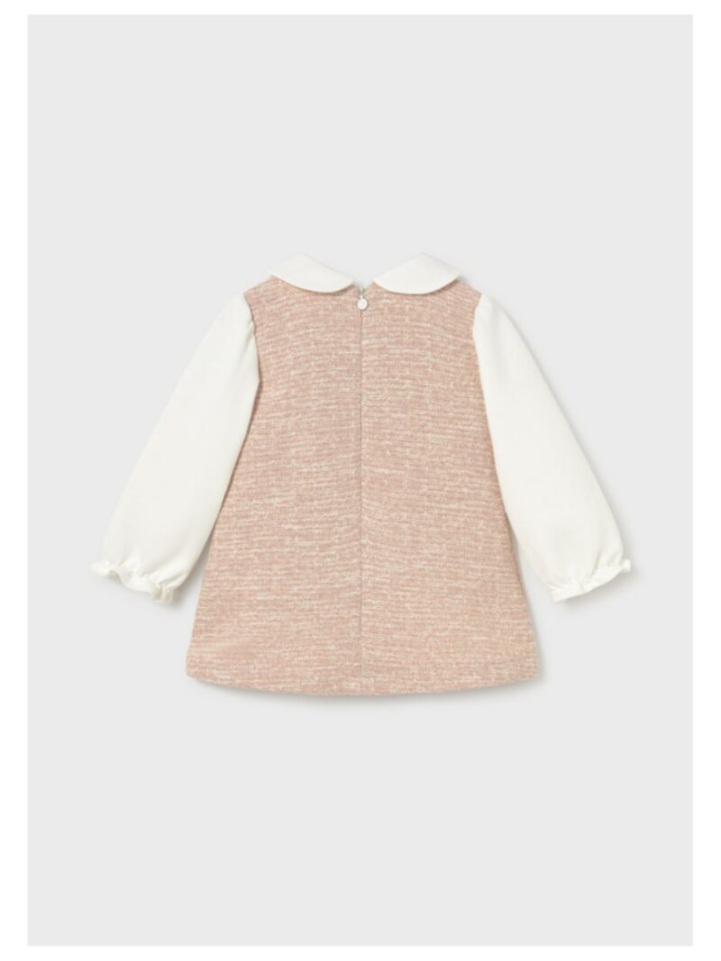 Jurk tweed (2 in 1) zachtroze - MAYORAL