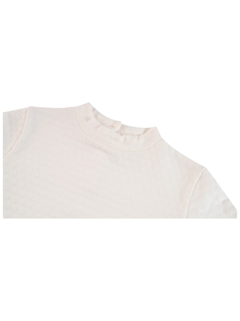 Longsleeve met fijn geborduurd bloemetje ecru - SOMEONE