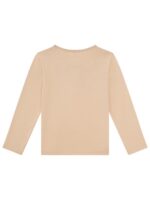 Longsleeve met glitterhartje beige - SOMEONE