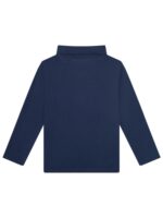 Longsleeve met kraagje en hartje donkerblauw - SOMEONE