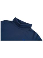 Longsleeve met kraagje en hartje donkerblauw - SOMEONE