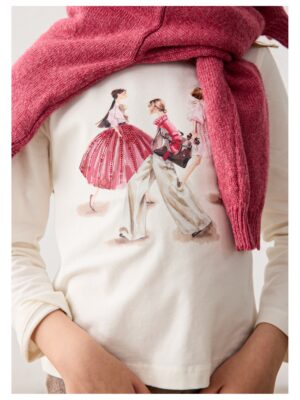 Longsleeve met meisjes roze - MAYORAL
